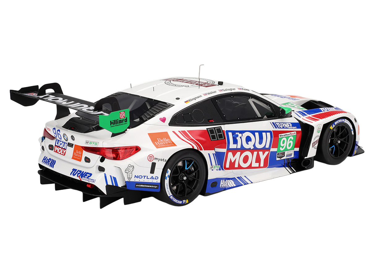 BMW M4 GT3 EVO #96 Robby Foley - Patrick Gallagher - Jens Klingmann - Jake Walker "Turner Motorsport" IMSA "Hours of Daytona" (2025) 1/18 Model Car