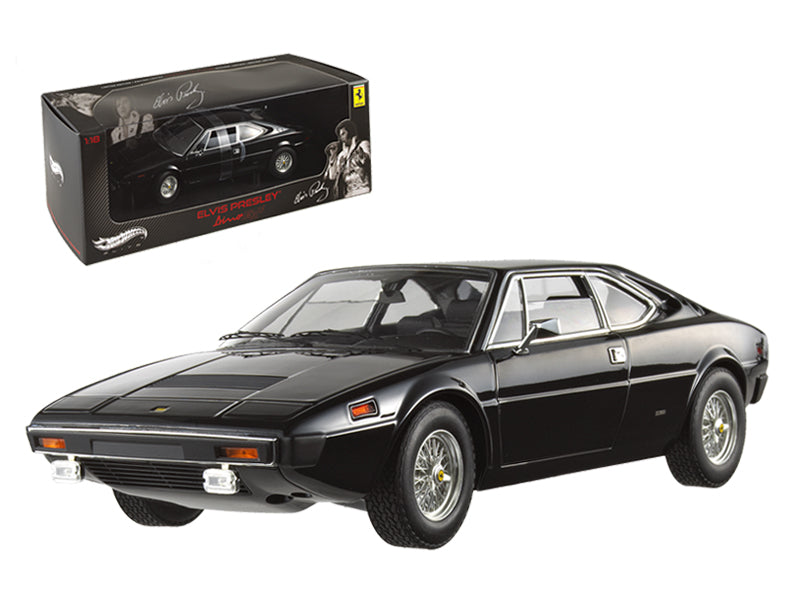 Ferrari Dino 308 GT4 Black (Elvis Presley Owned) "Elite Edition" Series 1/18 Diecast Model Car