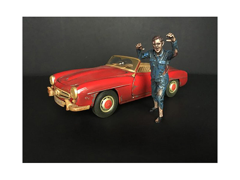 Zombie Mechanic Figurine II for 1/24 Scale Models