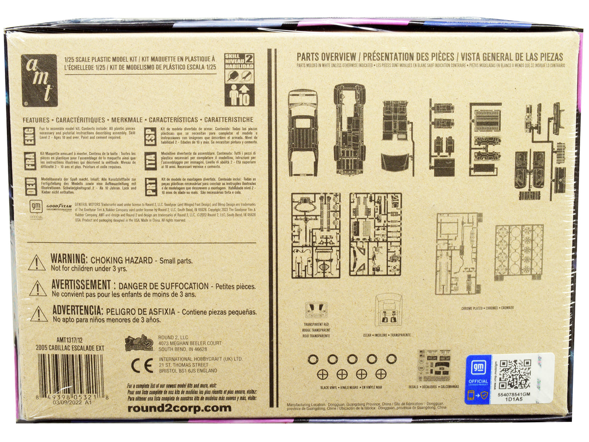 Skill 2 Model Kit 2005 Cadillac Escalade EXT 1/25 Scale Model