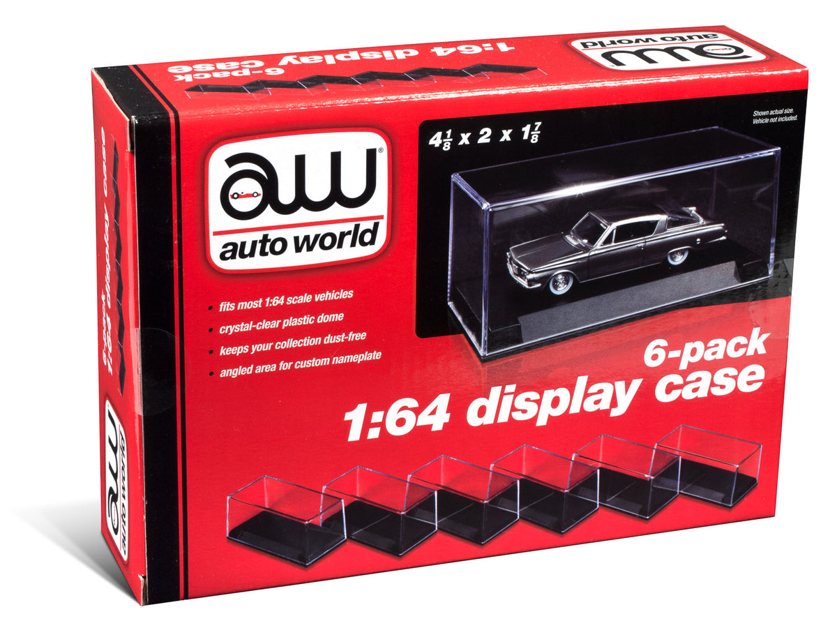 6 Collectible Display Show Cases for 1/64 Scale Model Cars