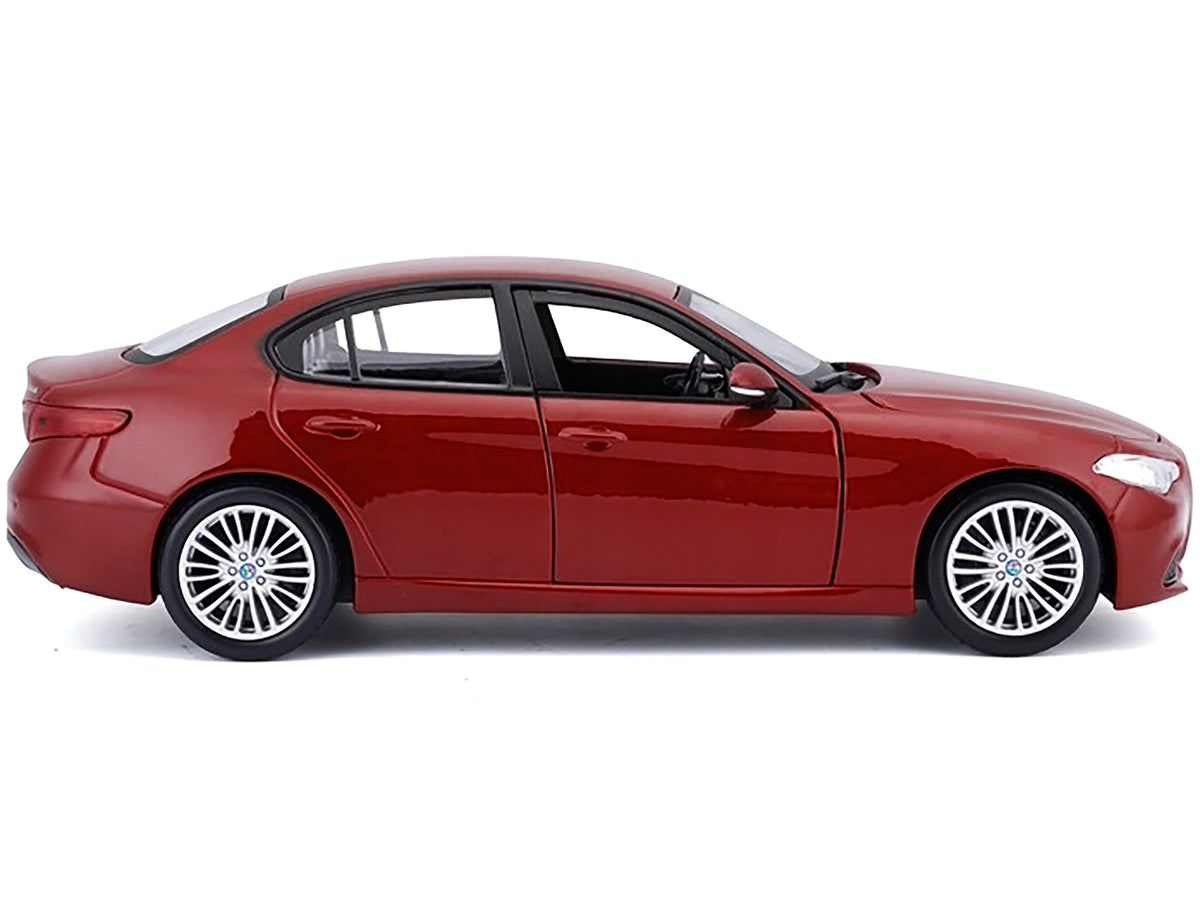 2016 Alfa Romeo Giulia Burgundy 1/24 Diecast Model Car