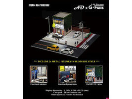 Akina Tofu Shop Diorama Set "American Diorama X G-Fans" Series for 1/64 Scale Models