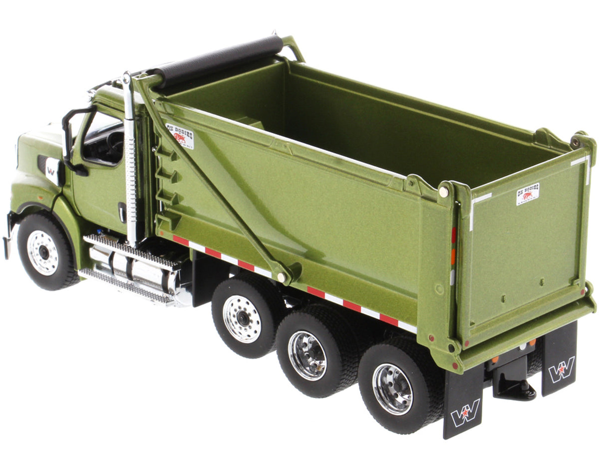Western Star 49X SBFA OX Bodies Stampede Dump Truck Olive Green Metallic "Transport Series" 1/50 Diecast Model
