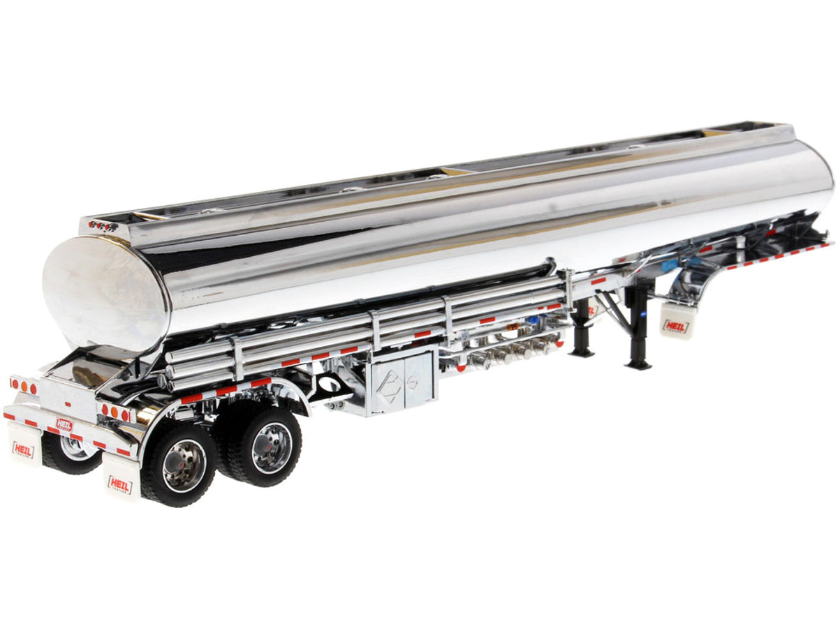 Heil Fleet Duty TM 9300/DT-C4 Petroleum Tanker Trailer Chrome "Transport Series" 1/50 Diecast Model
