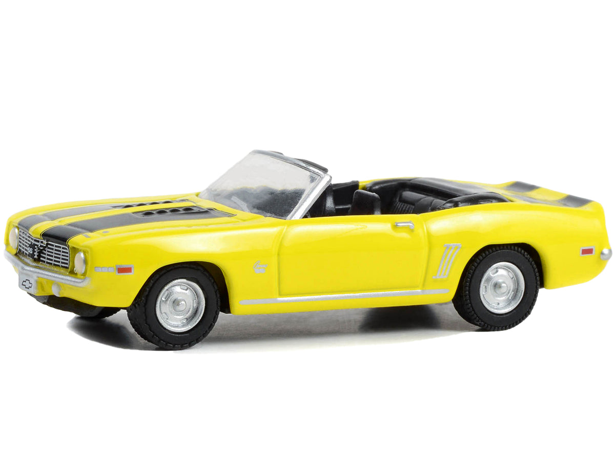 1969 Chevrolet Camaro SS Convertible Yellow with Black Stripes "17th Annual Woodward Dream Cruise Featured Heritage Vehicle" (2011) "Woodward Dream Cruise" Series 1 1/64 Diecast Model Car