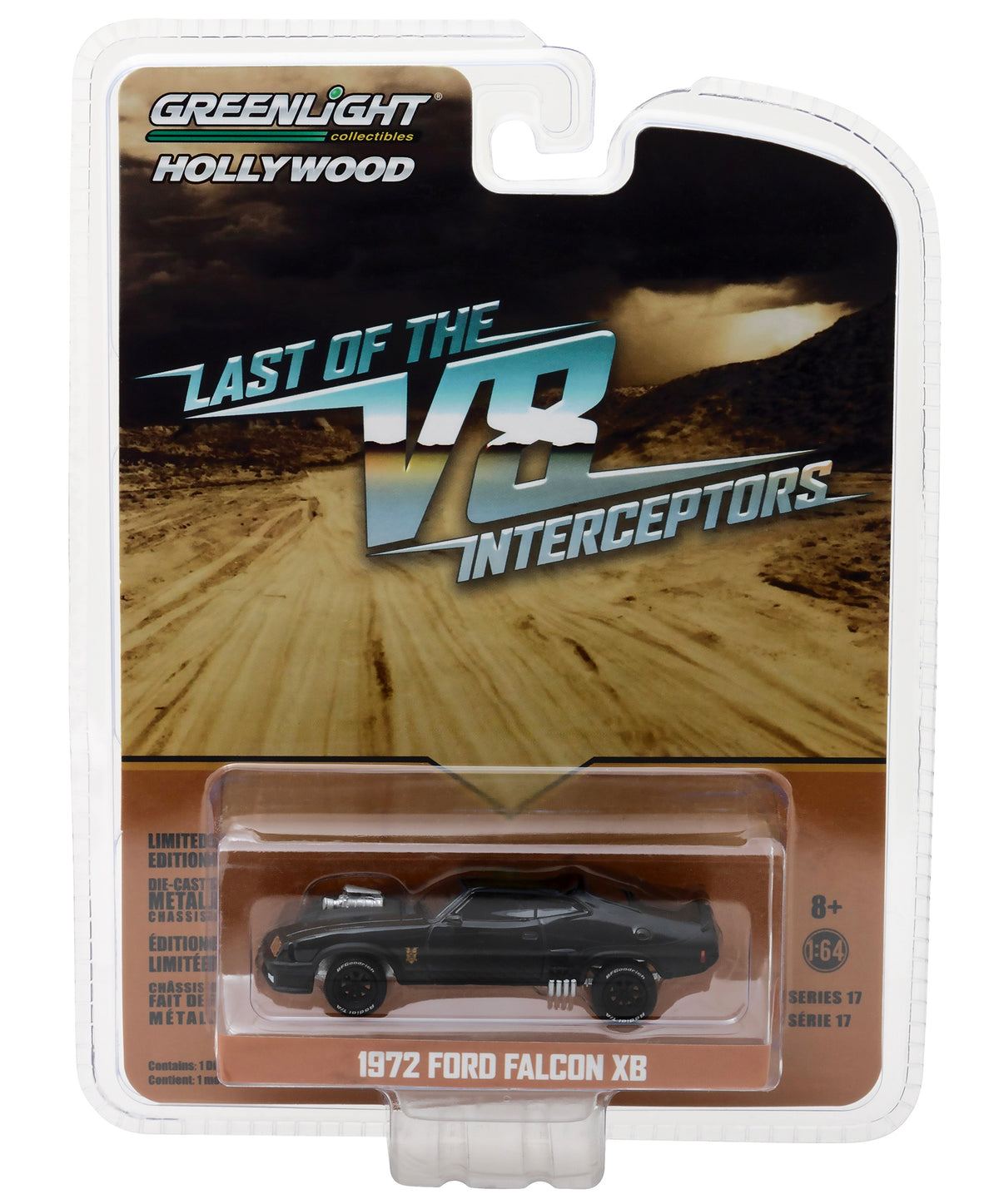1973 Ford Falcon XB Black "Last of the V8 Interceptors" (1979) Movie "Hollywood Series" Release 17 1/64 Diecast Model Car