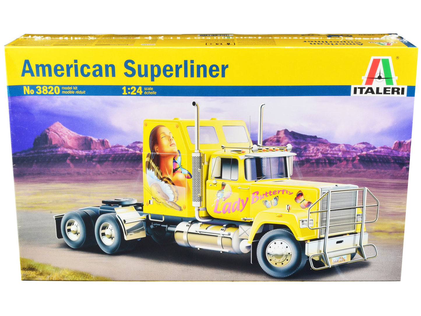 Skill 5 Model Kit American Superliner Truck Tractor "Lady Butterfly" 1/24 Scale Model