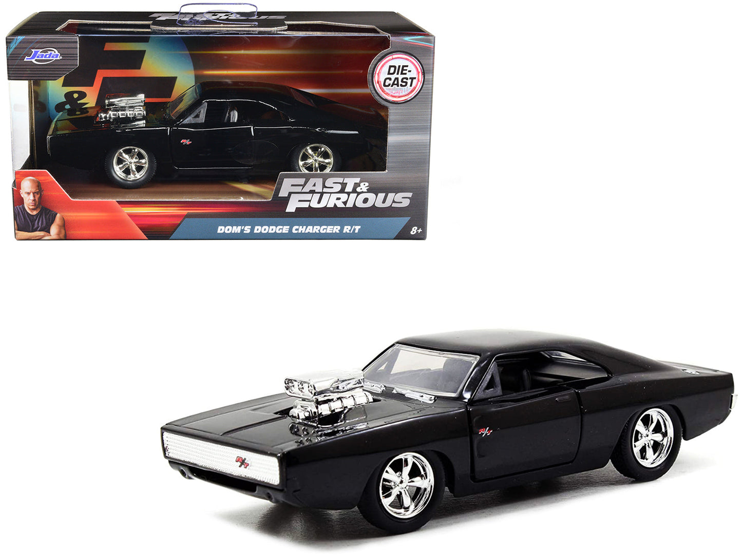 Dom's Dodge Charger R/T Black "Fast & Furious 7" (2015) Movie 1/32 Diecast Model Car