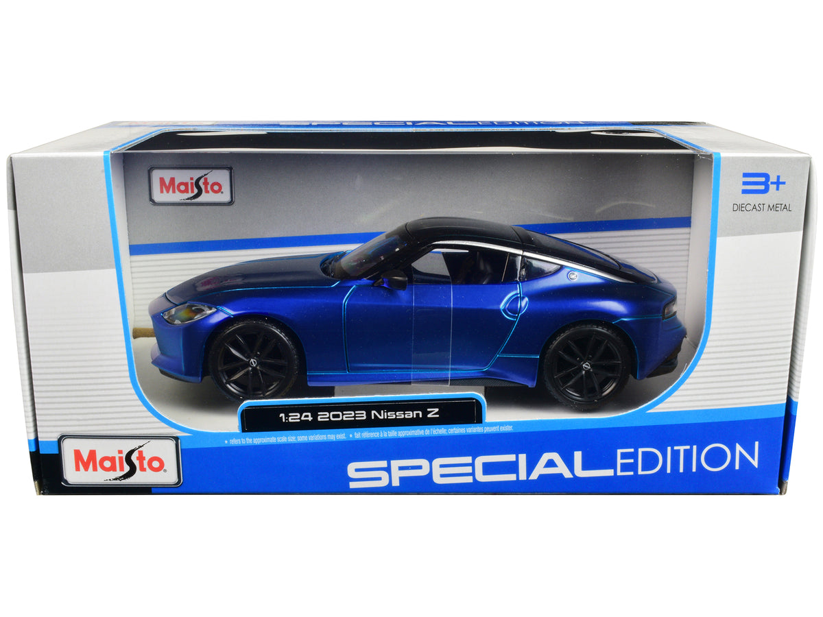 2023 Nissan Z Blue Metallic with Black Top "Special Edition" Series 1/24 Diecast Model Car