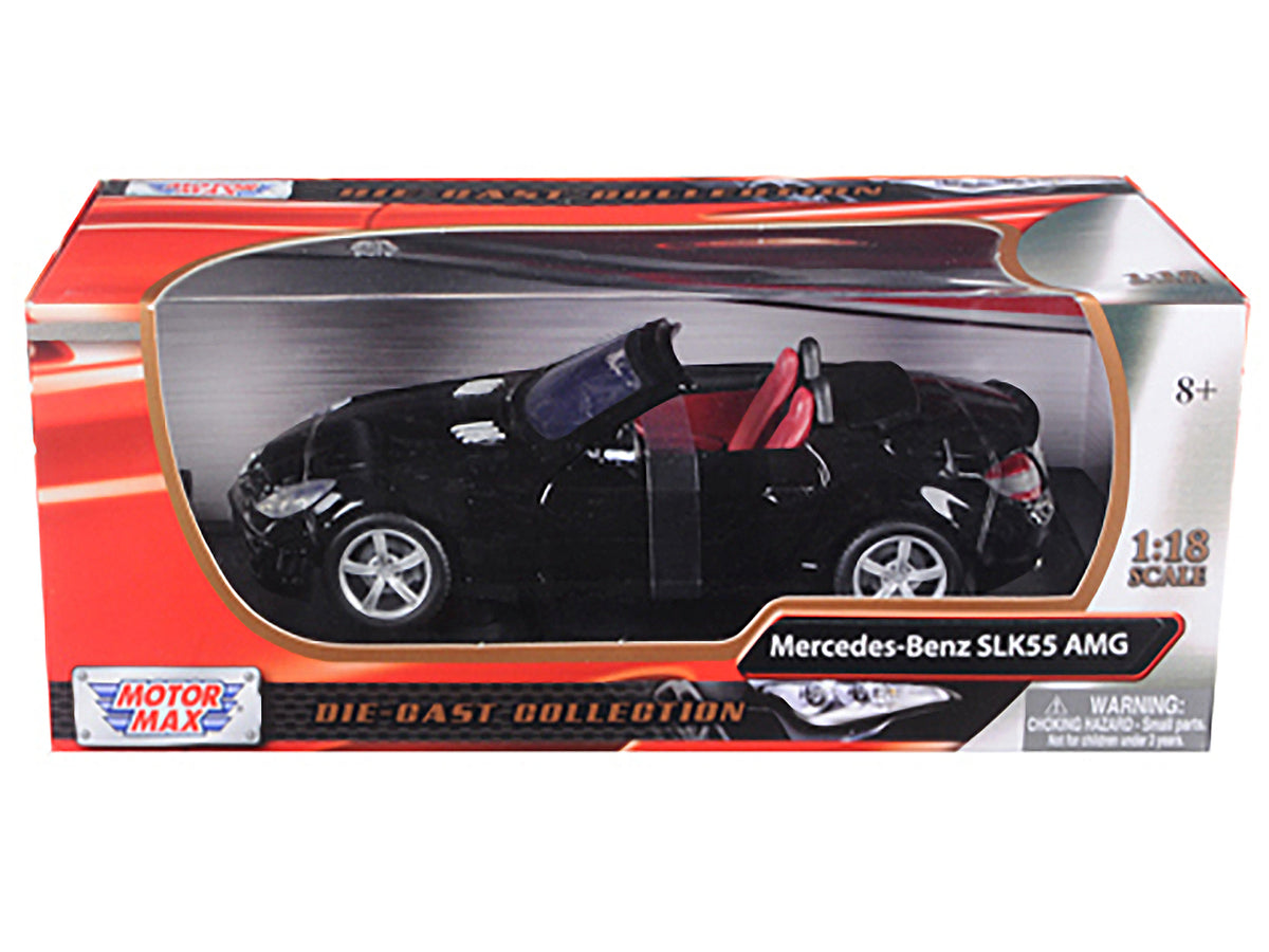 2005 Mercedes SLK55 AMG Black 1/18 Diecast Model Car