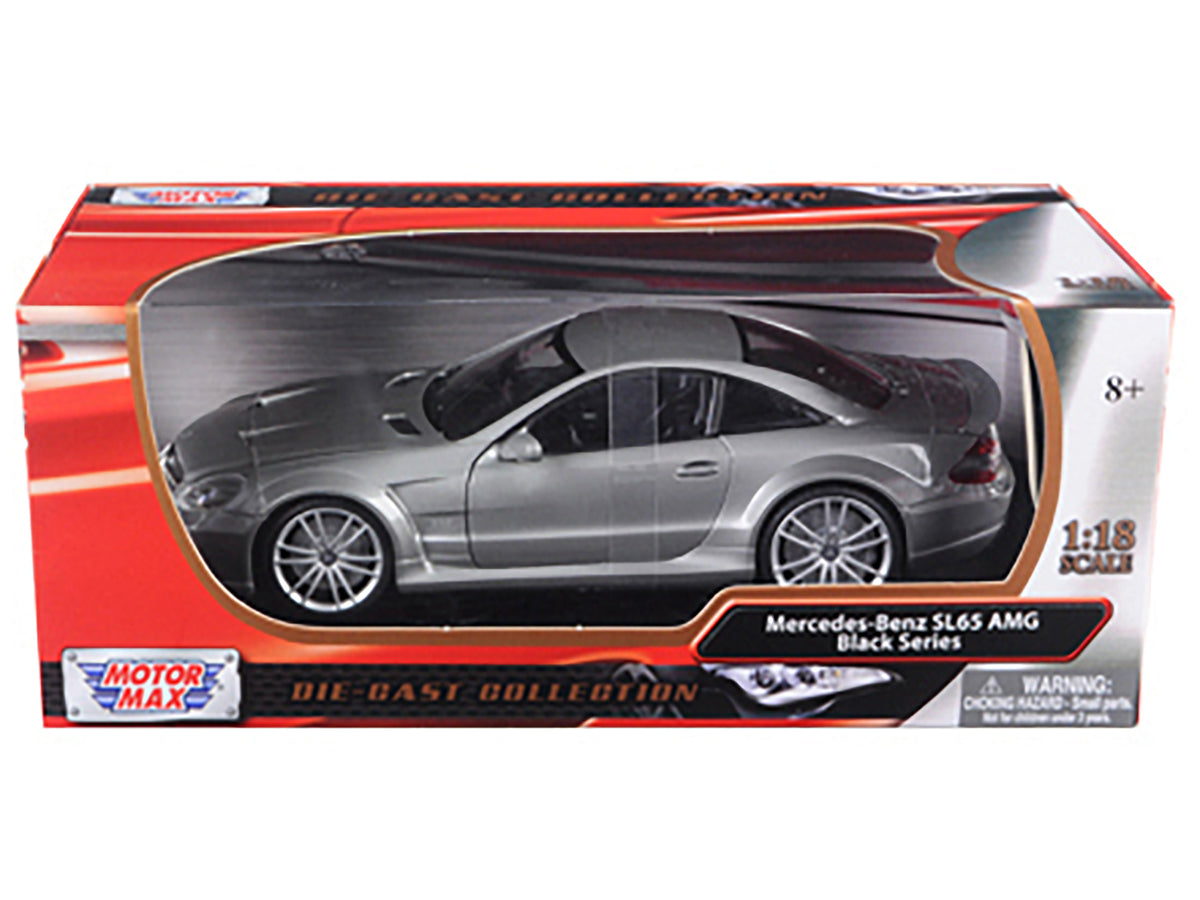 Mercedes SL65 AMG Black Series (R230) Grey 1/18 Diecast Model Car