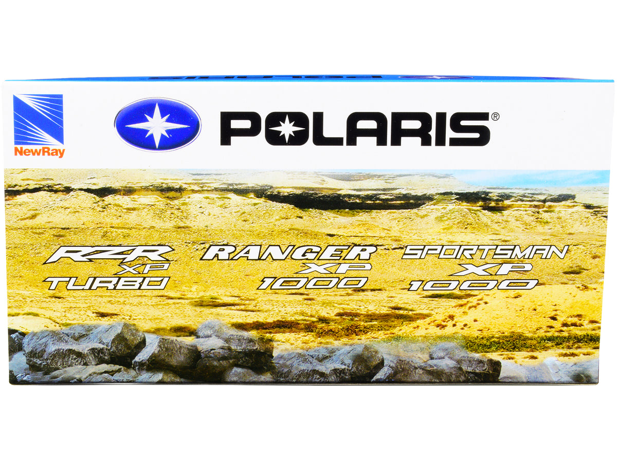Polaris RZR XP Turbo DOHC Mini ATV Blue and Black Diecast Model