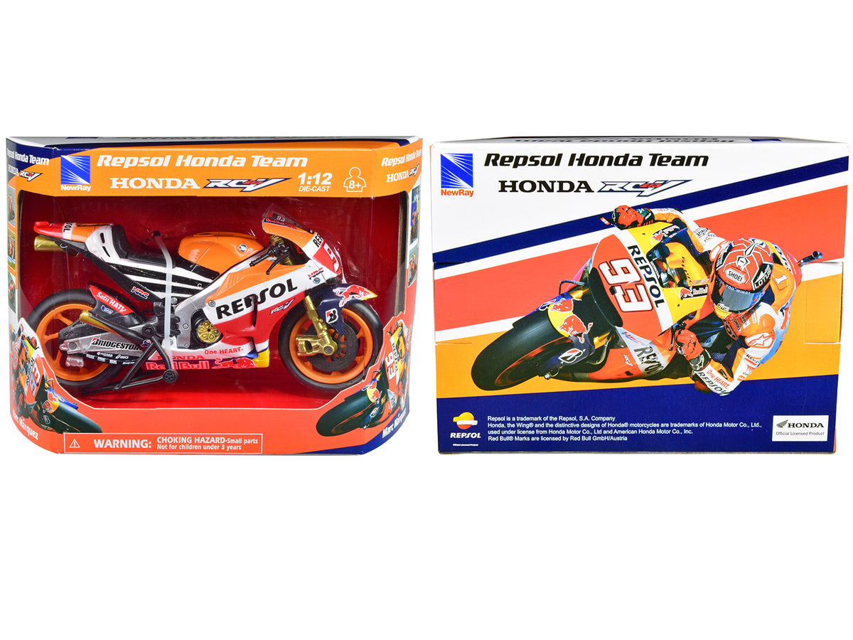 Honda RC213V Motorcycle #93 Marc Marquez "Repsol Honda Team" MotoGP (2015) 1/12 Diecast Model