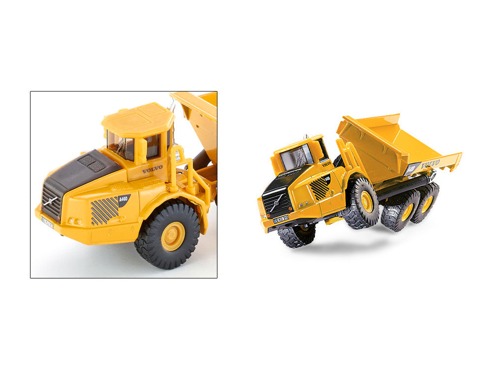 Volvo A40D Dump Truck Yellow 1/87 (HO) Diecast Model