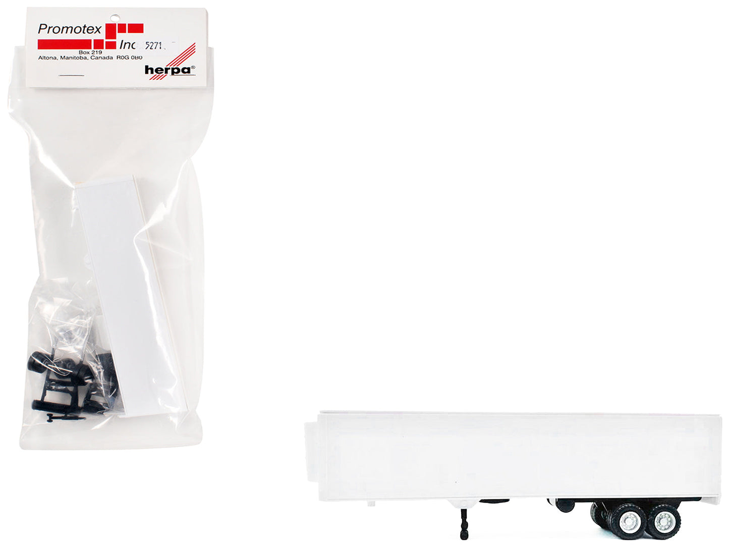 40ft Refrigerated (Reefer) Trailer White 1/87 (HO) Plastic Model