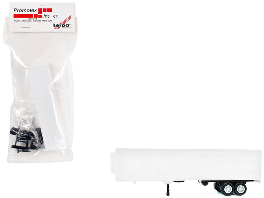 40ft Refrigerated (Reefer) Trailer White 1/87 (HO) Plastic Model