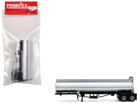 Elliptical Tanker Trailer Silver 1/87 (HO) Plastic Model