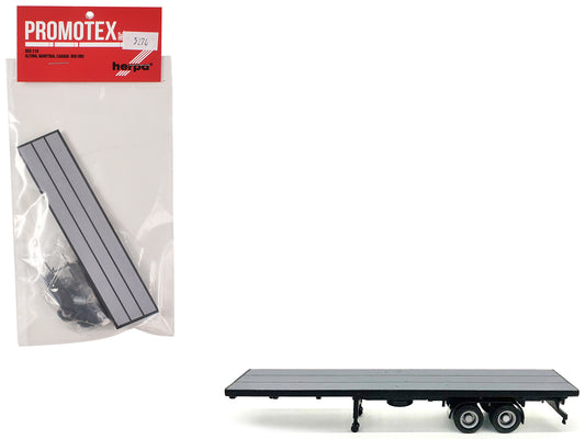 40ft Flatbed Trailer Gray Top 1/87 (HO) Plastic Model