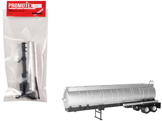 Chemical Tanker Trailer Silver 1/87 (HO) Plastic Model