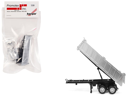 26ft Gravel Trailer Silver 1/87 (HO) Plastic Model