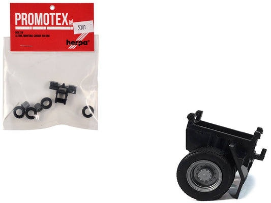 Single Axle Trailer Chassis 1/87 (HO) Plastic Model