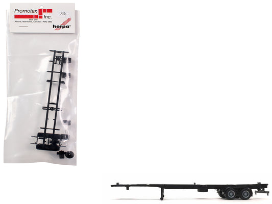 Container Chassis for 2-Axle 48ft Trailer 1/87 (HO) Plastic Model