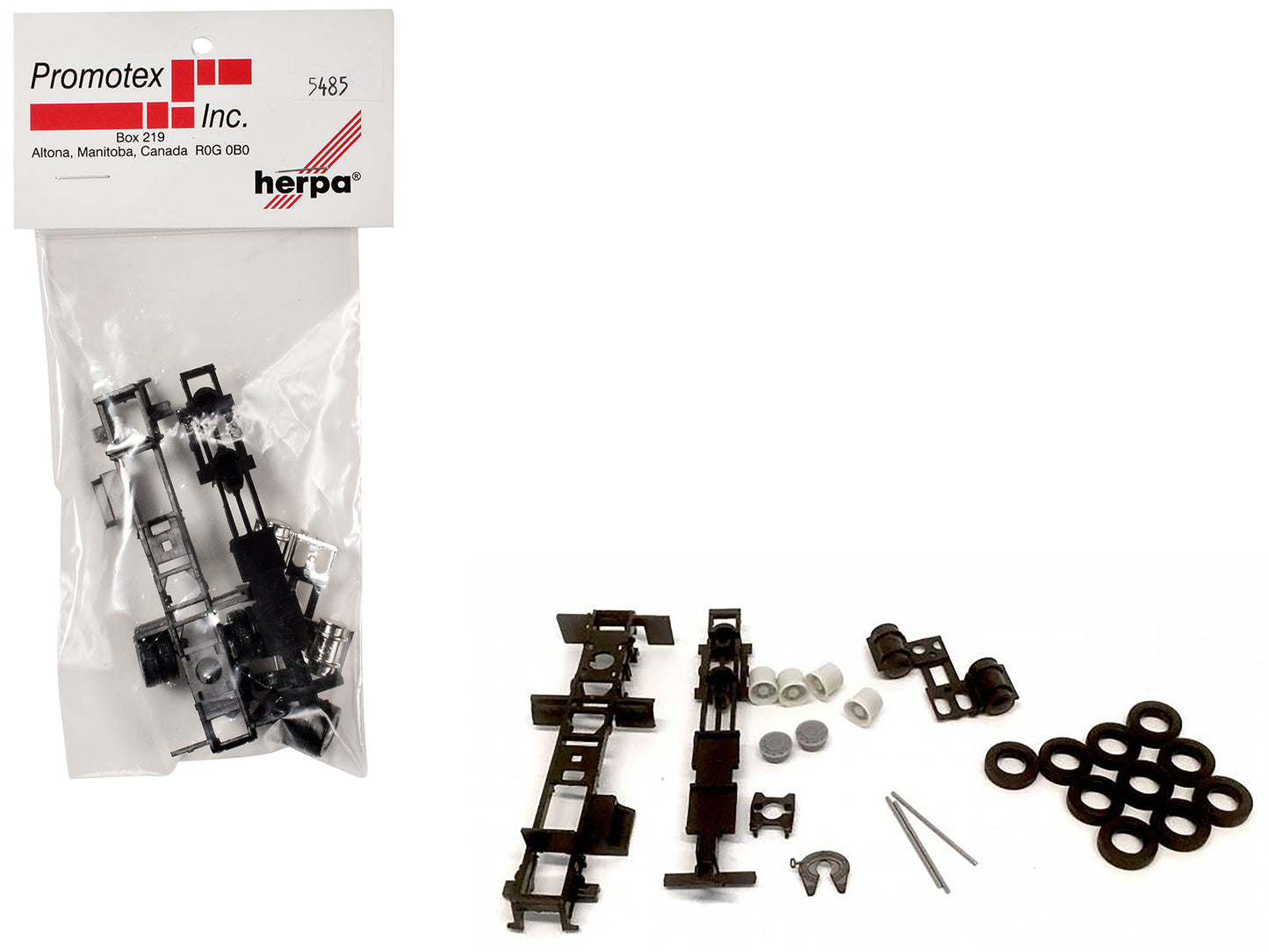 Long Chassis Kit for Kenworth Peterbilt and GMC Cabs 1/87 (HO) Plastic Model