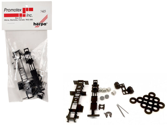 Long Chassis Kit for Kenworth Peterbilt and GMC Cabs 1/87 (HO) Plastic Model