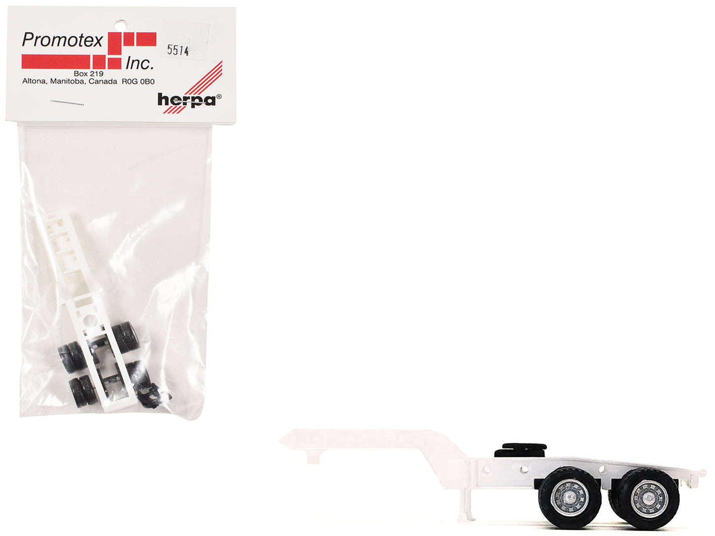 2-Axle Heavy Equipment Jeep White 1/87 (HO) Plastic Model