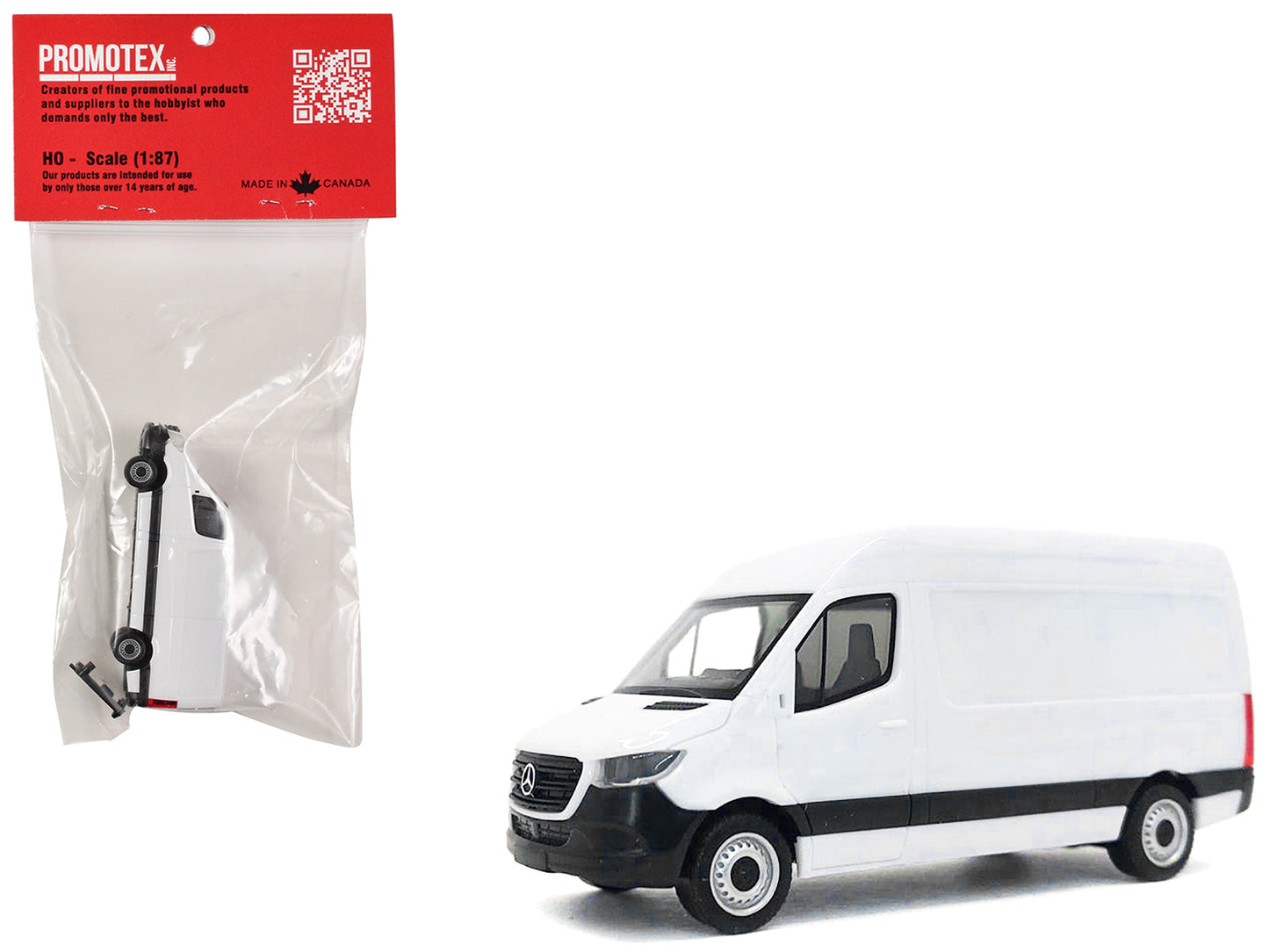2018 Mercedes-Benz Sprinter Van White 1/87 (HO) Plastic Model Car