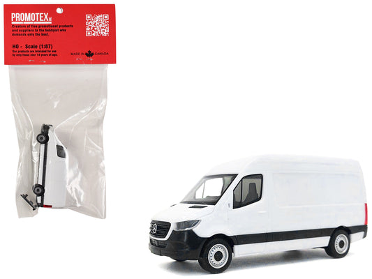 2018 Mercedes-Benz Sprinter Van White 1/87 (HO) Plastic Model Car