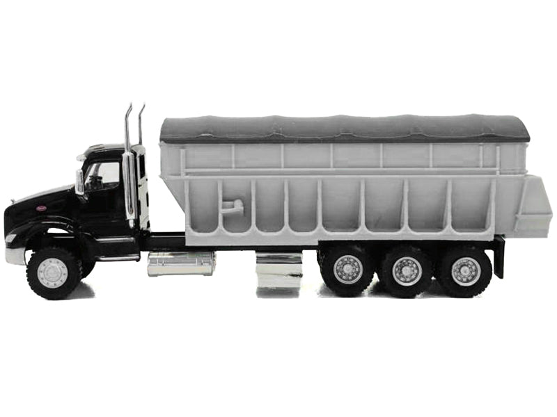 Peterbilt 579 Potato/Sugar Beet Truck Black 1/87 (HO) Plastic Model Car