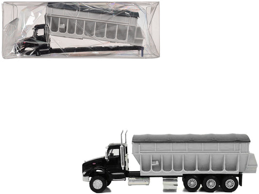 Peterbilt 579 Potato/Sugar Beet Truck Black 1/87 (HO) Plastic Model Car