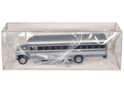School Bus Silver Metallic 1/87 (HO) Plastic Model