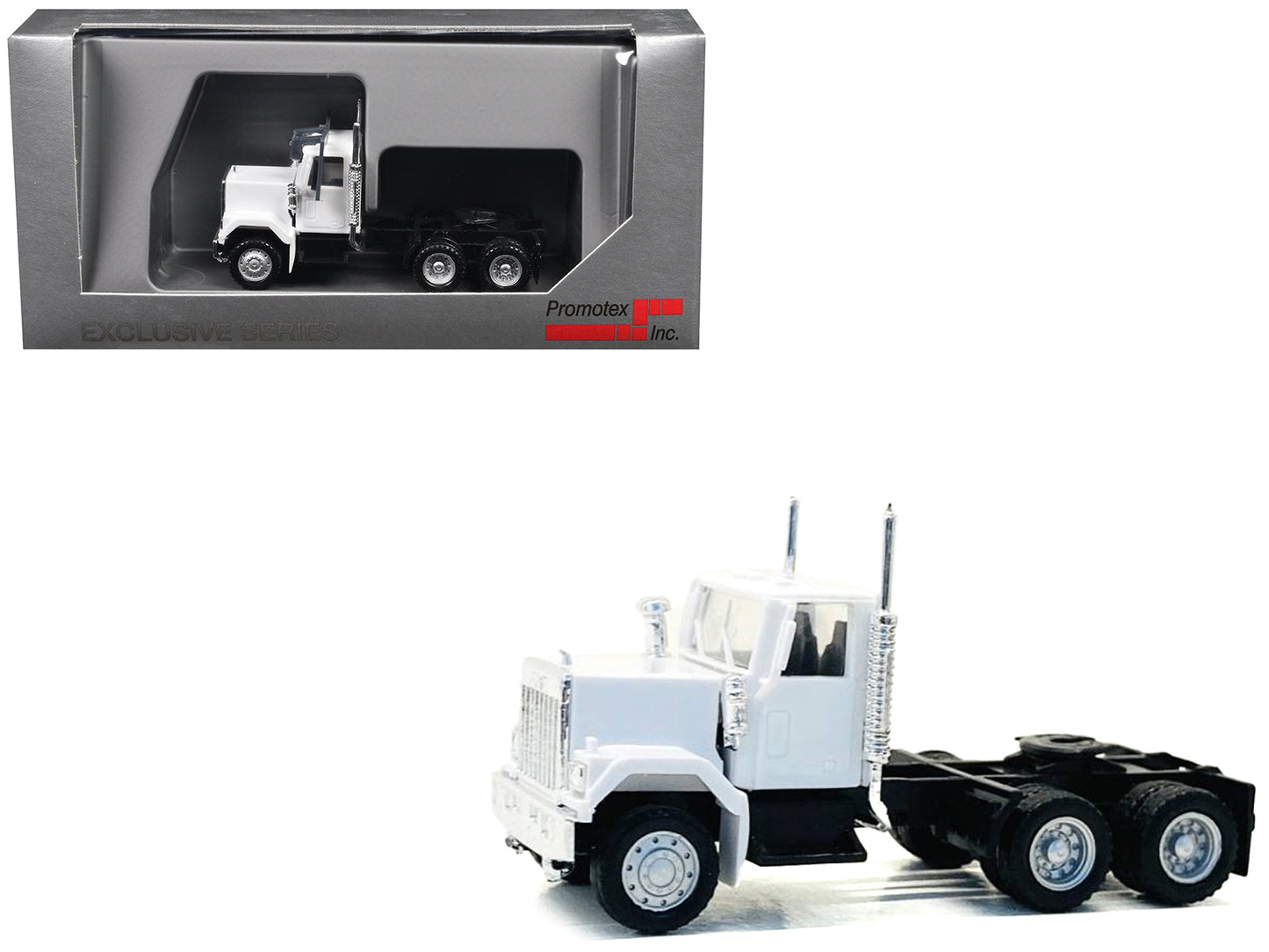 GMC Short Day Cab White 1/87 (HO) Plastic Model Car
