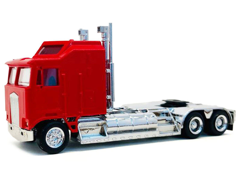 Kenworth K100 with 5-Bar Grill and XXL Chassis Red 1/87 (HO) Plastic Model
