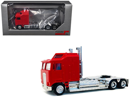 Kenworth K100 with 5-Bar Grill and XXL Chassis Red 1/87 (HO) Plastic Model