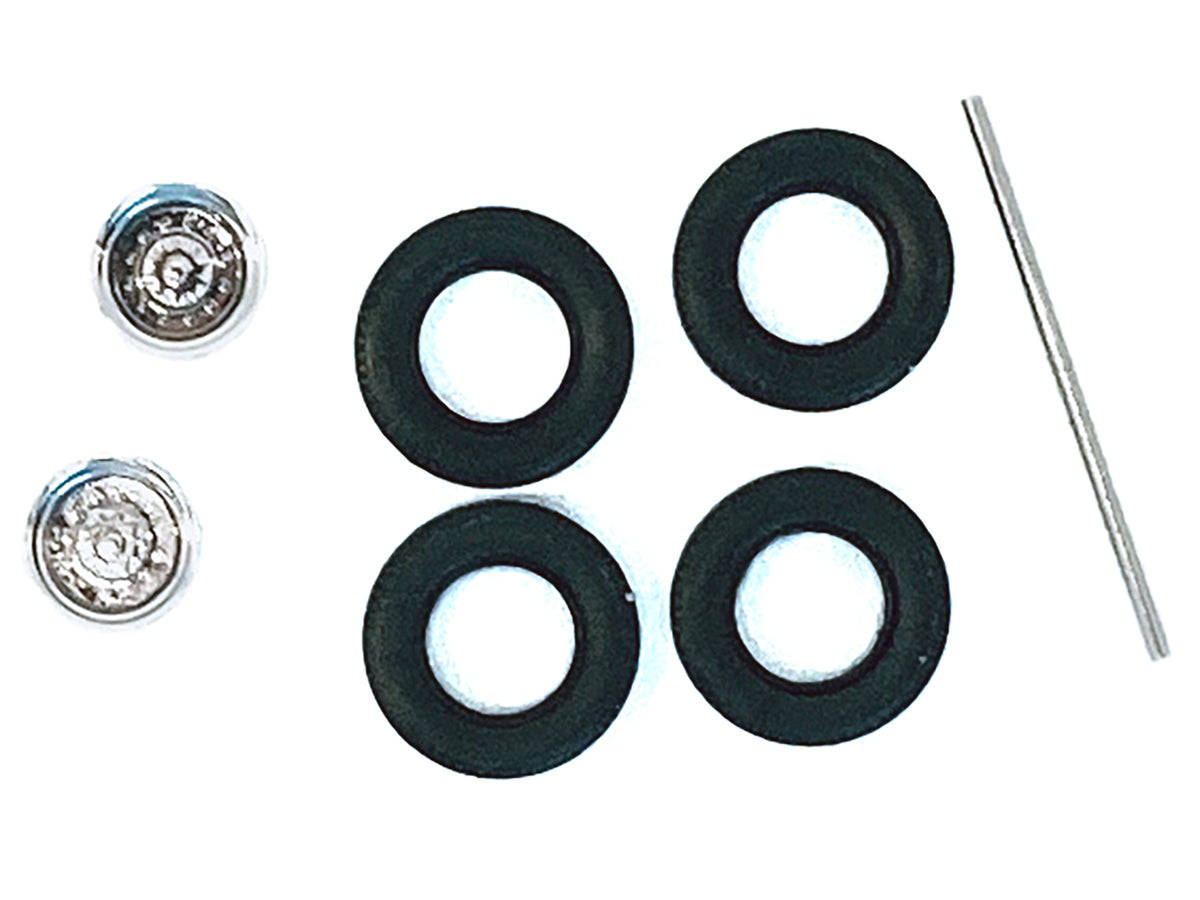 Rear Wheelset Planetary Chrome 1/87 (HO) Plastic Model