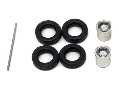 Rear Low Profile Wheelset Chrome 1/87 (HO) Plastic Model