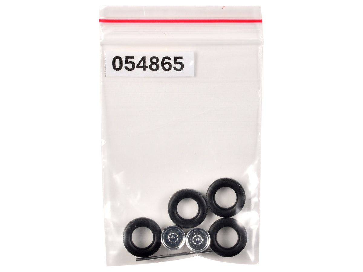 Rear Low Profile Wheelset Chrome 1/87 (HO) Plastic Model