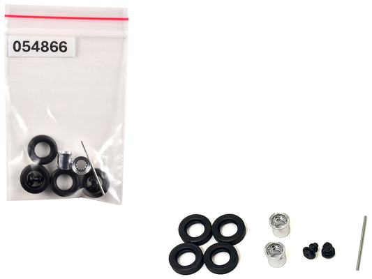Rear Hypoid Wheelset Chrome 1/87 (HO) Plastic Model