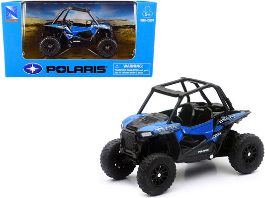 Polaris RZR XP Turbo DOHC Mini ATV Blue and Black Diecast Model