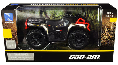 Can-Am Outlander XMR 1000R ATV Black and Gold Diecast Model