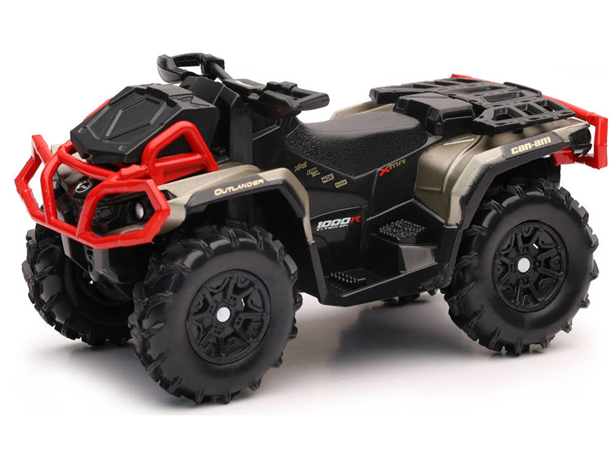 Can-Am Outlander XMR 1000R ATV Black and Gold Diecast Model