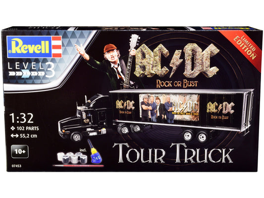 Level 3 Model Kit Kenworth Tour Truck "AC/DC Rock or Bust" 1/32 Scale Model