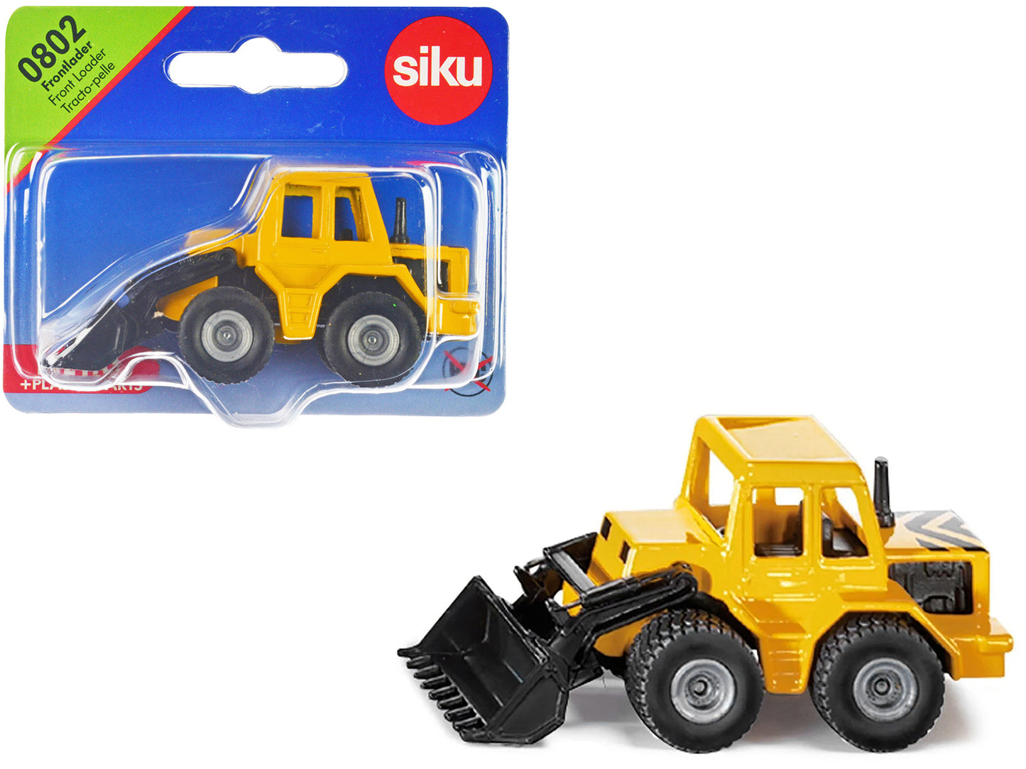 Front Loader Yellow and Black Diecast Model