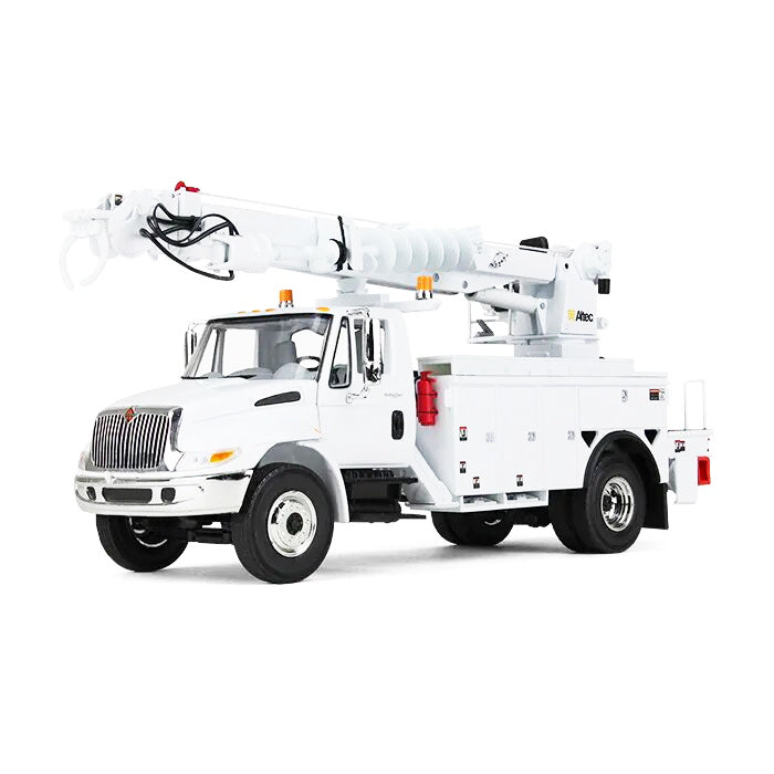 International DuraStar Truck with Digger Derrick Body "Altec" White 1/34 Diecast Model