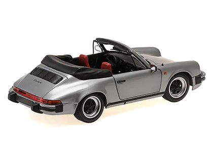 1983 Porsche 911 Carrera Cabriolet 3.2 Gray Metallic 1/18 Diecast Model Car