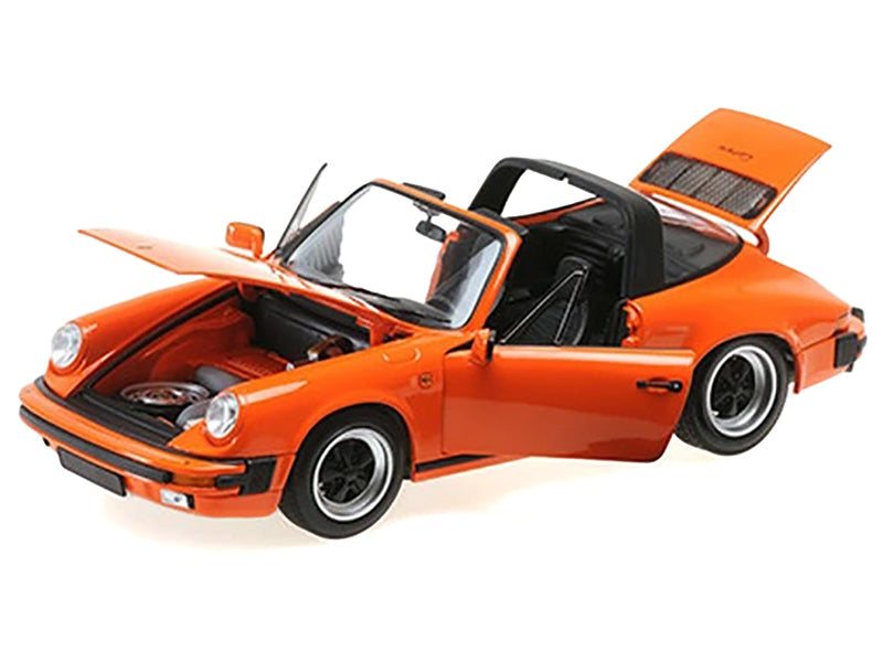 1983 Porsche 911 Carrera Targa 3.2 Orange 1/18 Diecast Model Car